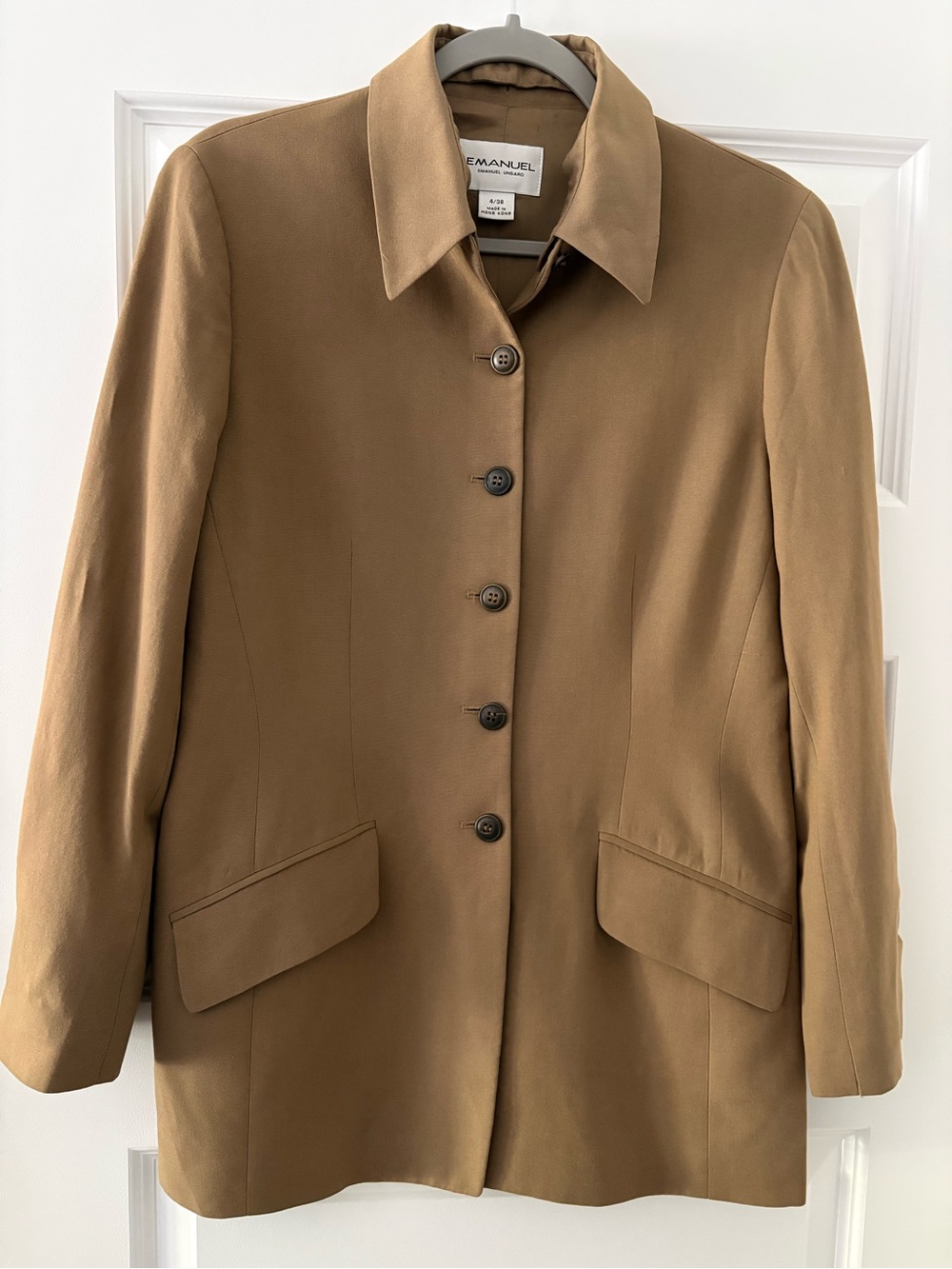 Emanuel Ungaro Blazer ~ Size 4 ~ Dark Khaki